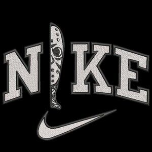 Nike Halloween Jason Knife Embroidered Adult Unisex Crewneck Sweatshirt Friday13